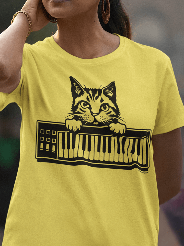Synthesizer Cat T-Shirt product image (1)
