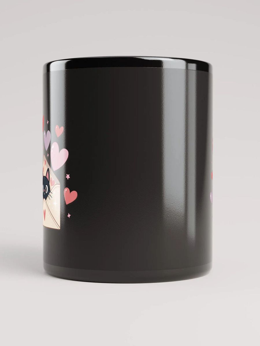 Feline Valentine Envelope - black mug product image (5)