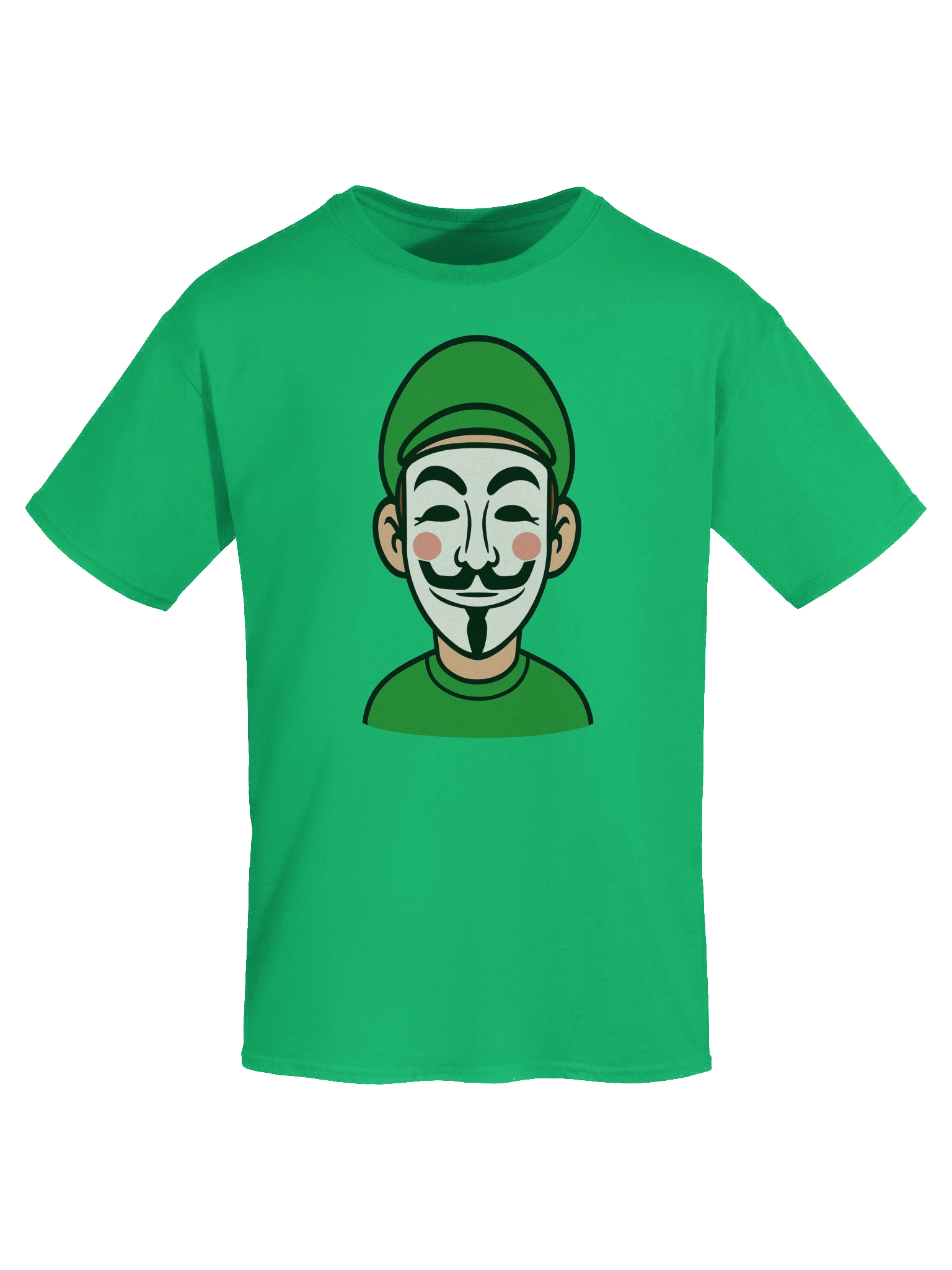 Masked Green Shirt and Hat Man Tee product image (14)