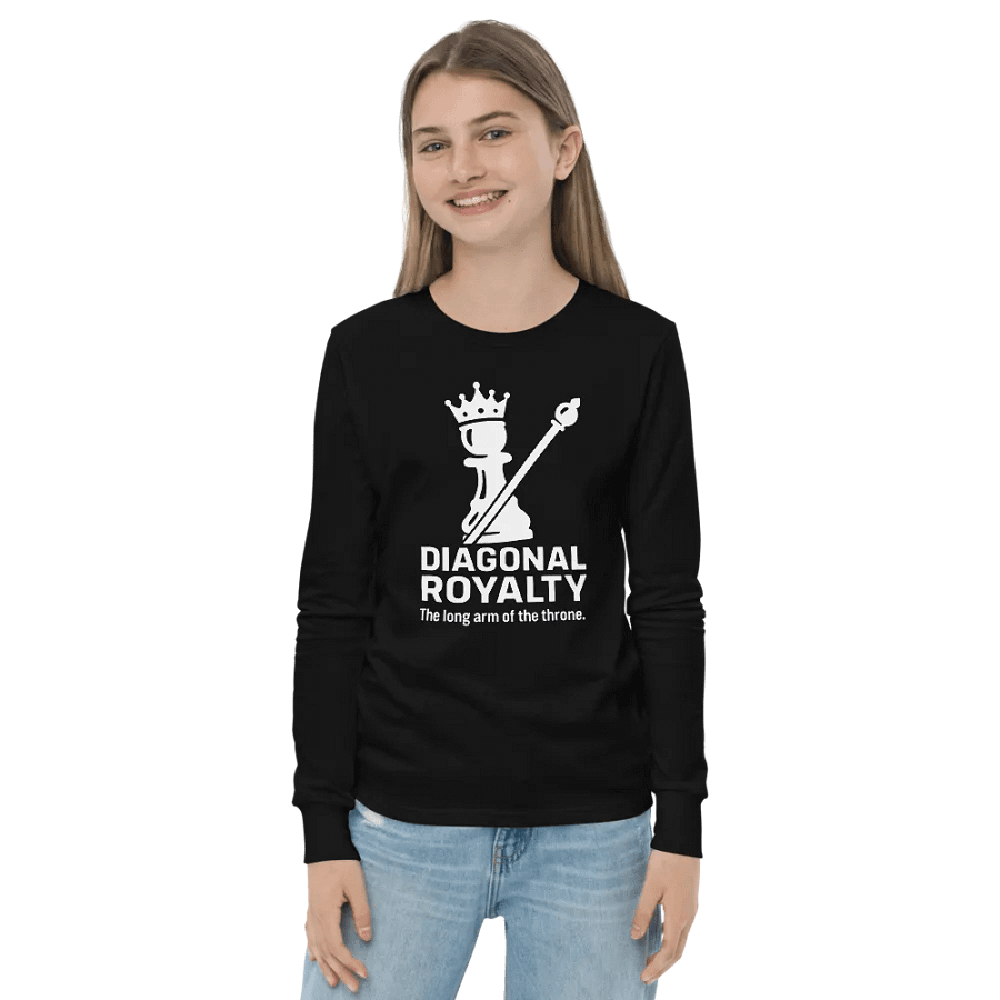 Diagonal Royalty - Youth Long Sleeve T-Shirt product image (2)
