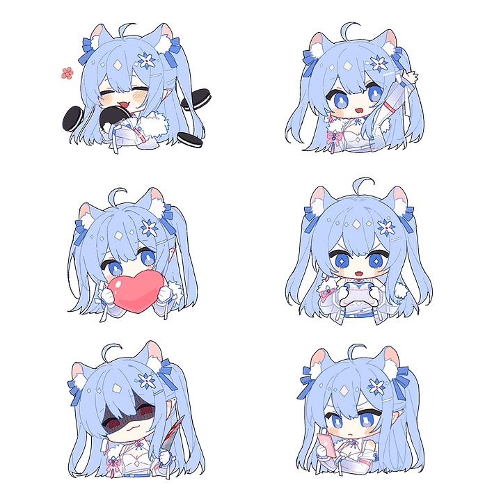Chibi Quokka Stickers (6 in 1 Set) product image (1)