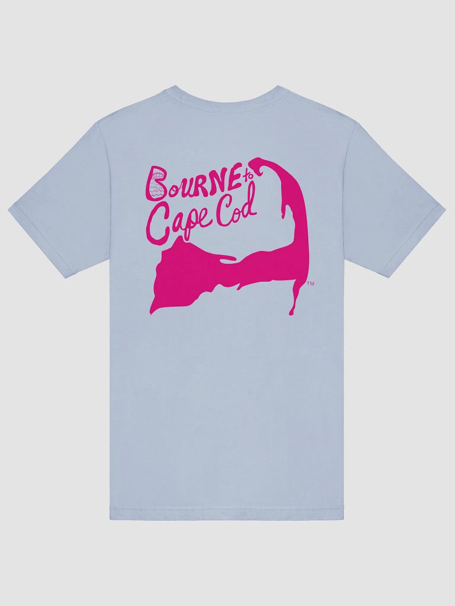 Men's | BOURNE to Cape Cod™ | Supersoft T-Shirt by Bella+Canvas | Vibrant Pink Logo on Pastel Colors product image (58)