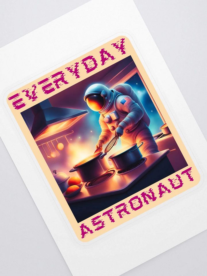 Everyday Astronaut Cooking in the Kitchen Sticker product image (1)