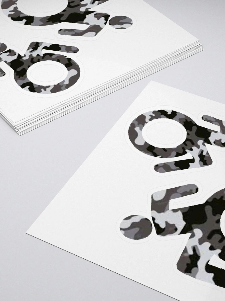 Wheelie, Dark Gray Camo Sticker Sheet product image (4)