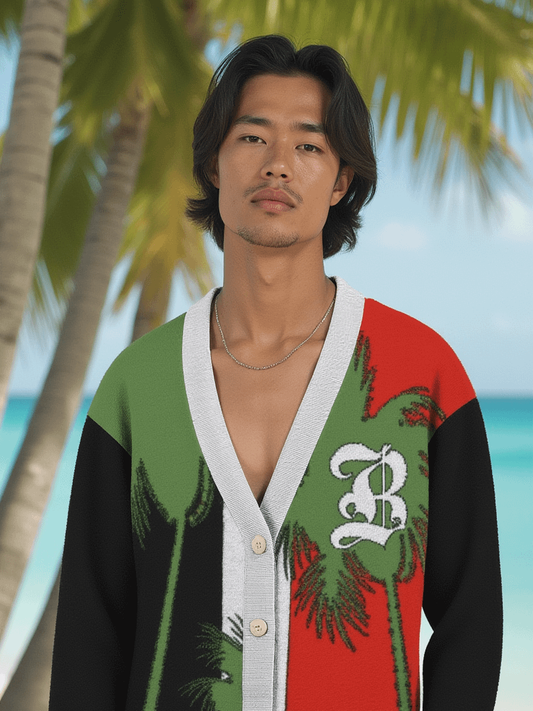 BPC TROPICAL KNITTED CARDIGAN UNISEX product image (16)