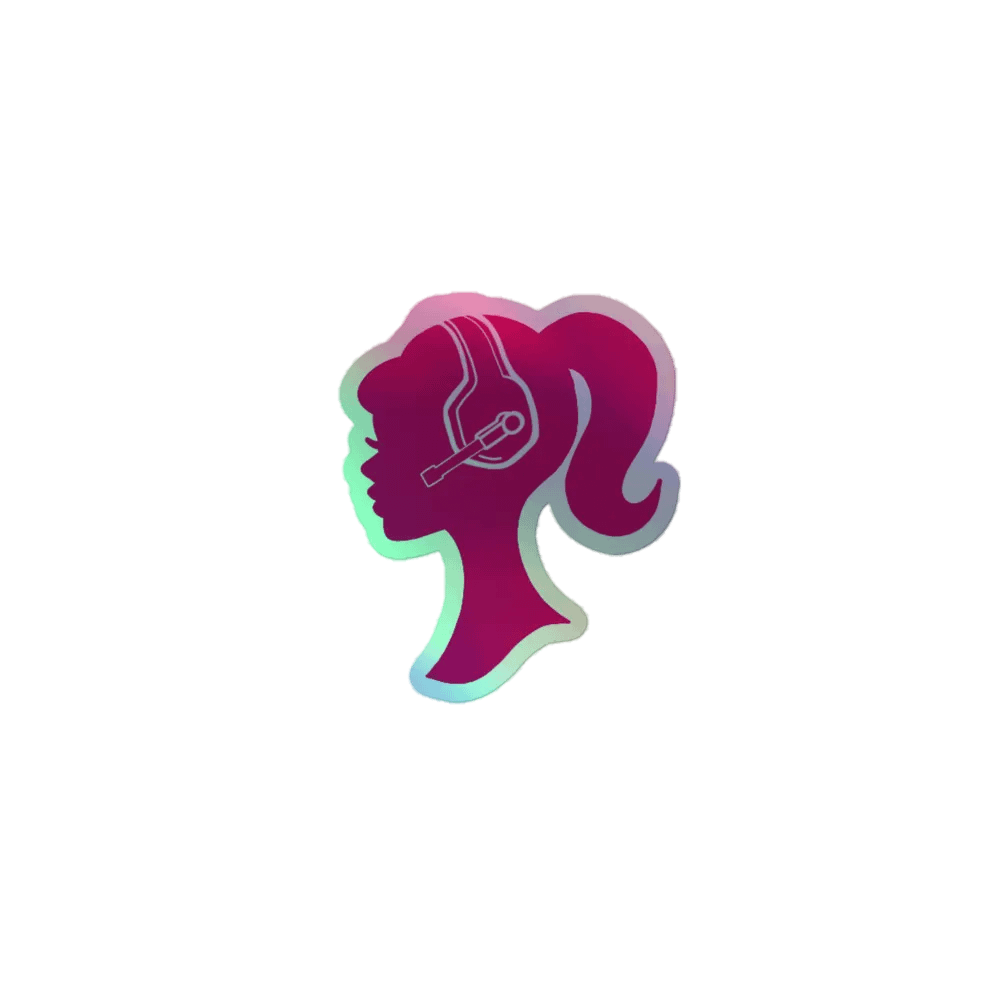 TamTamBarbie Pink Holographic Sticker product image (1)