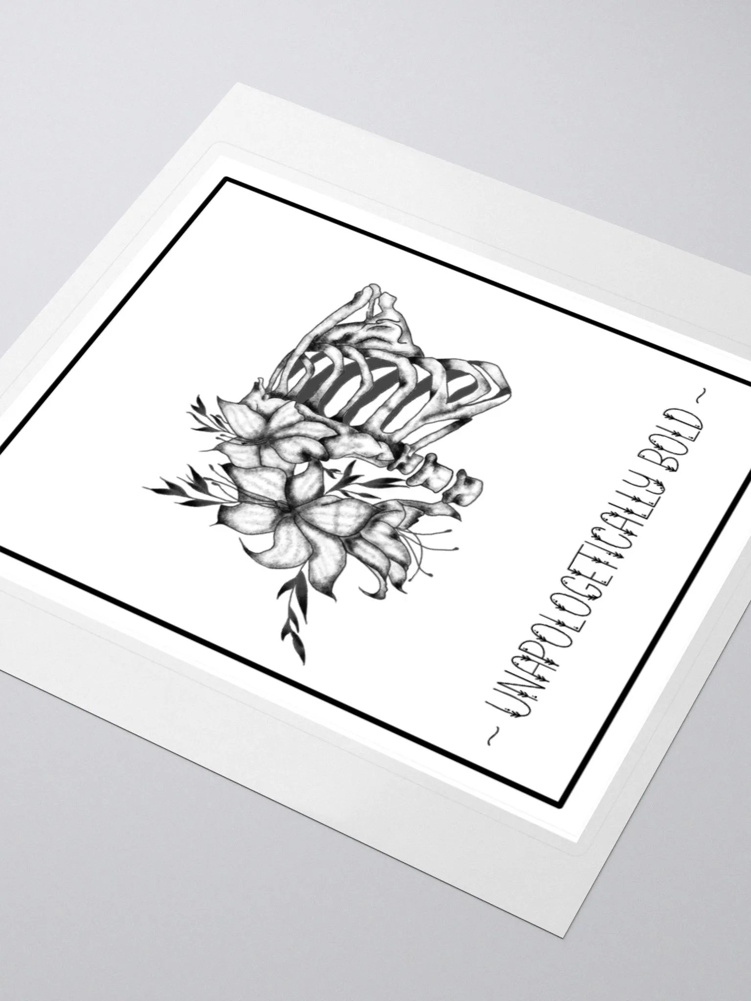Unapologetically Bold Matte Sticker (White) product image (8)
