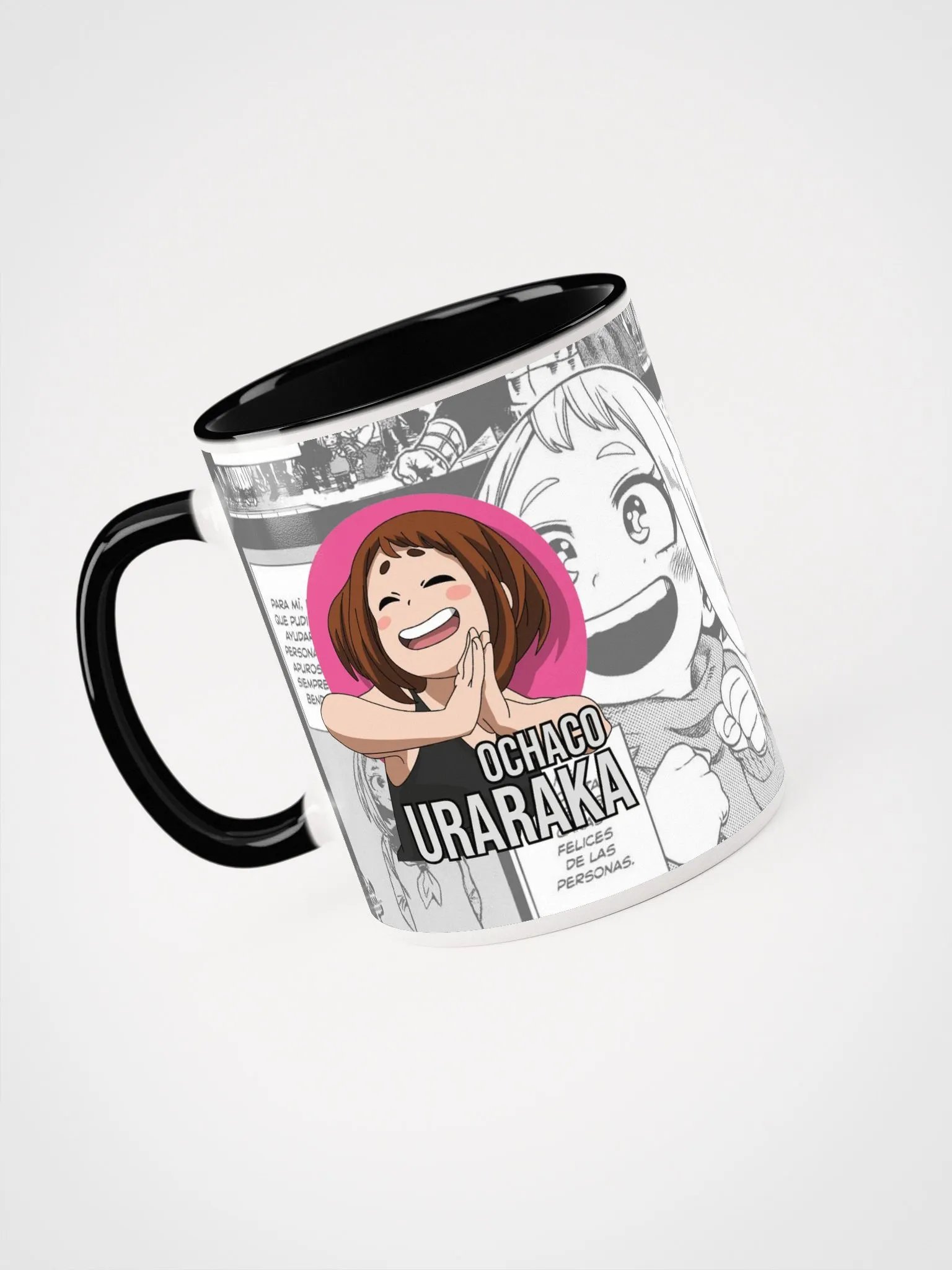 Smiling Ochaco Uraraka Ceramic Mug - My Hero Academia Anime Coffee Mug for Fans product image (4)