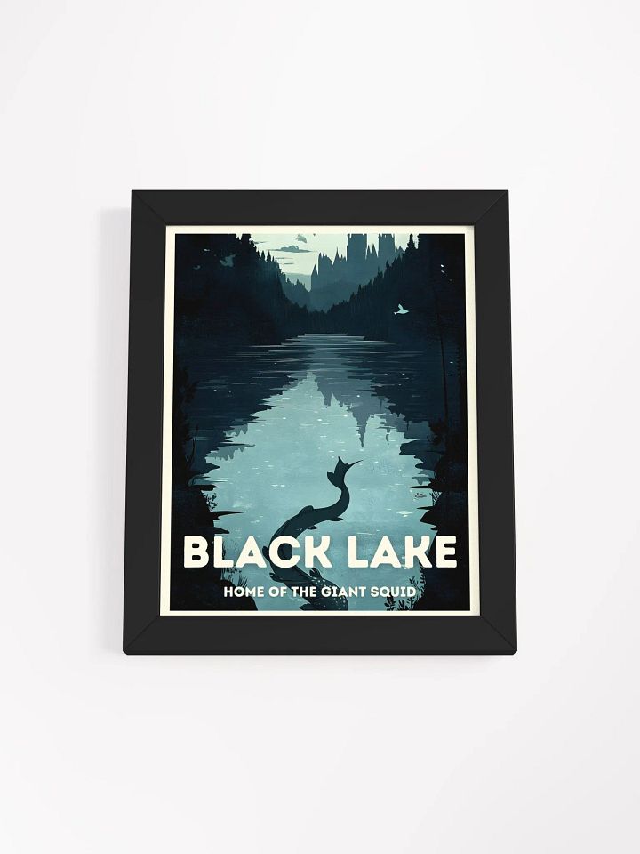 The Black Lake Vintage Travel Poster product image (1)