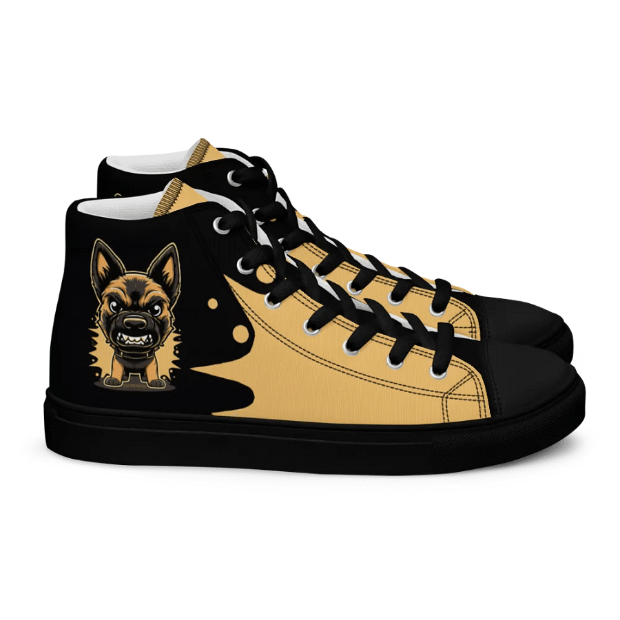 Belgian Malinois Angry Pup - Women's High Top Canvas Shoe product image (3)
