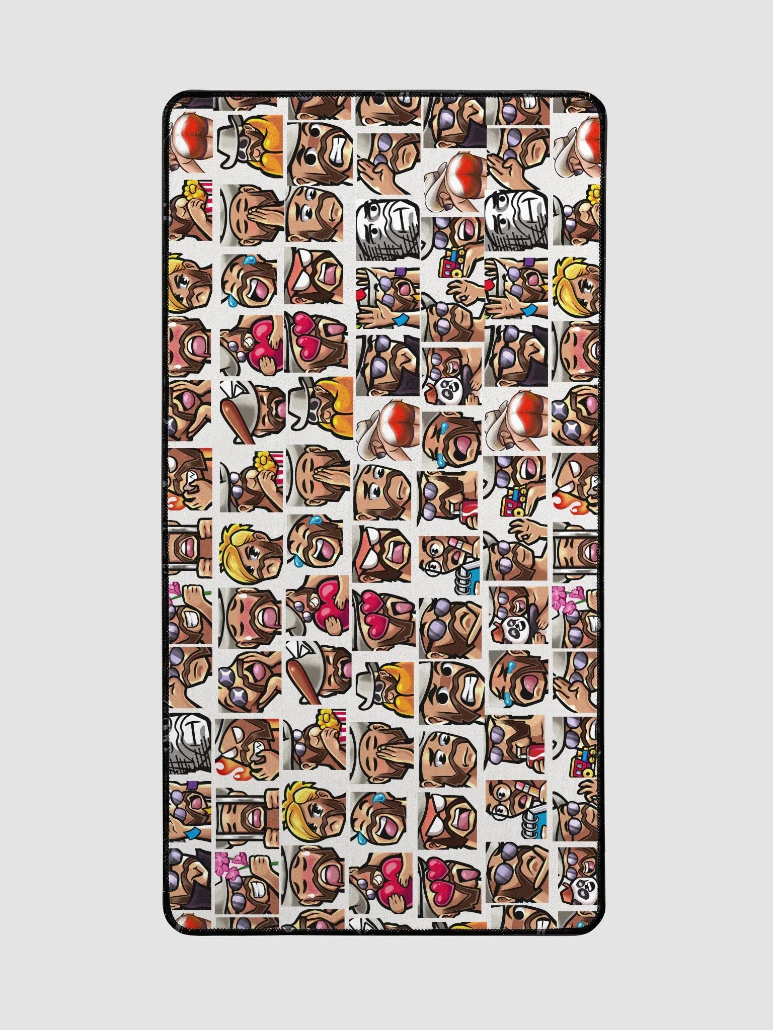 KJ Emotes Desk Mat - White product image (2)