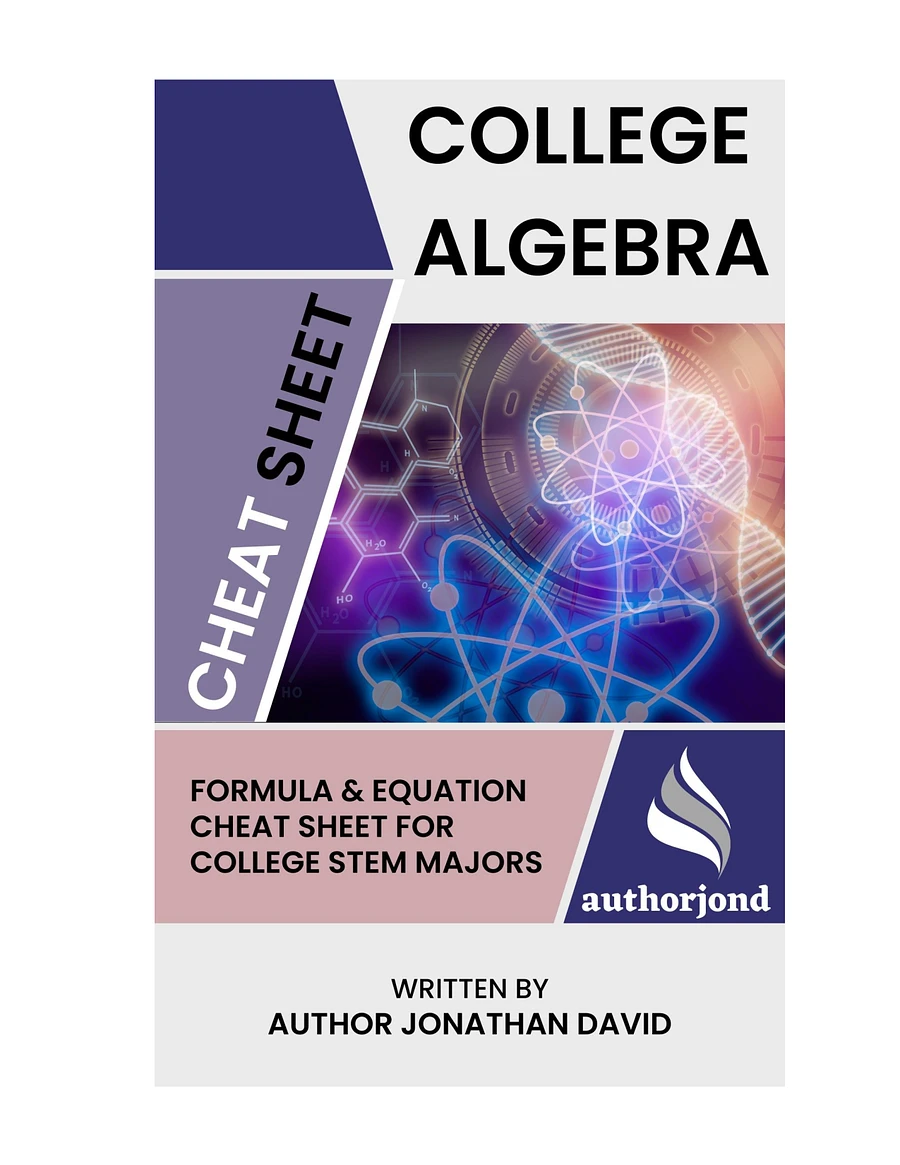 College Algebra - The Ultimate Cheat Sheet for Math and Physics product image (1)