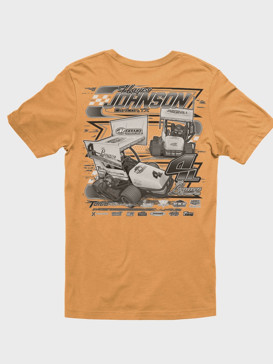 Hayes Johnson 4L Racing Tee W/Black and White Graphic product image (17)