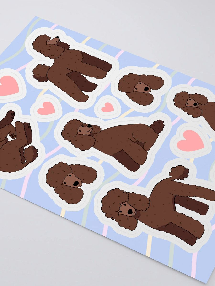 Adorable Chocolate Poodles Sticker Extravaganza product image (3)