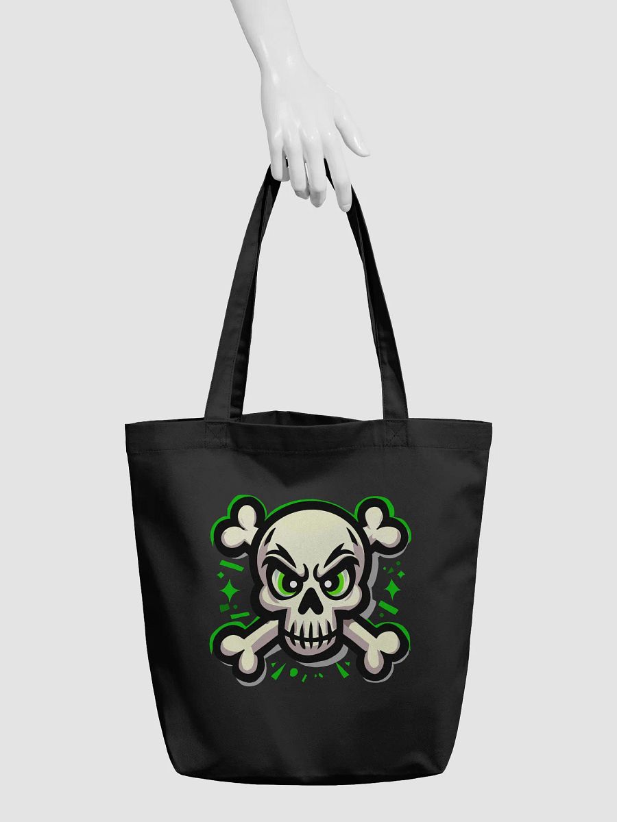 Eco-Friendly Edgy Skull Graphic Tote Bag product image (5)