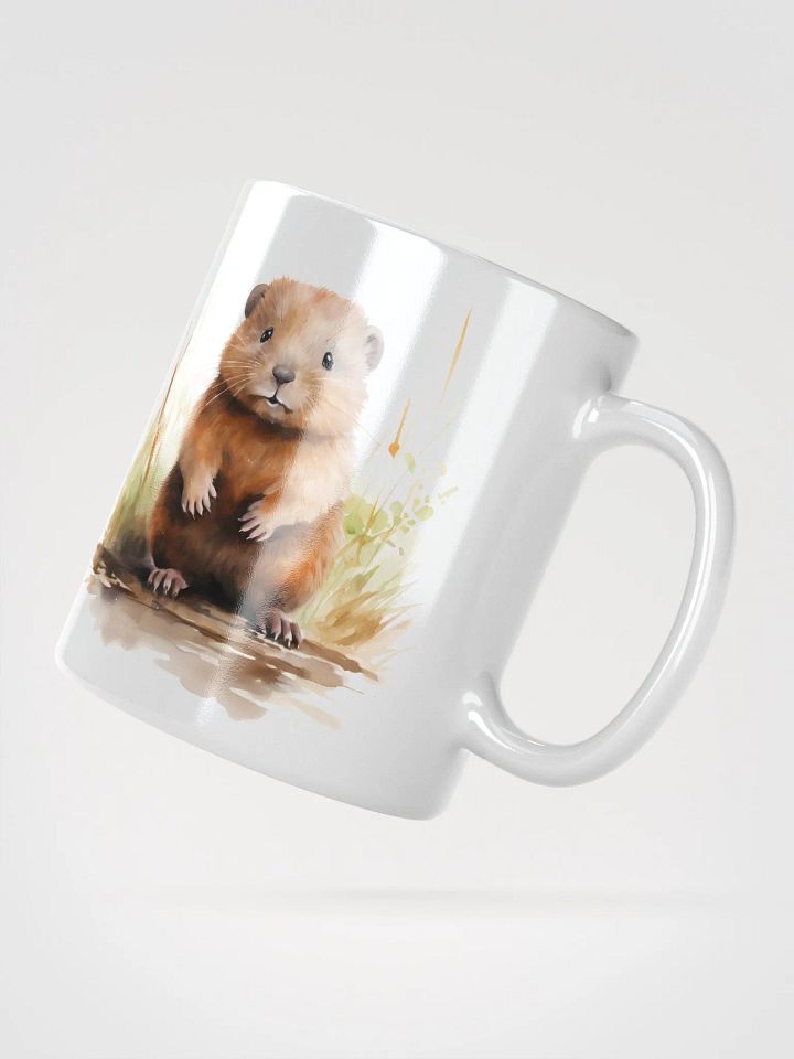 Beaver Baby White Glossy Mug product image (2)
