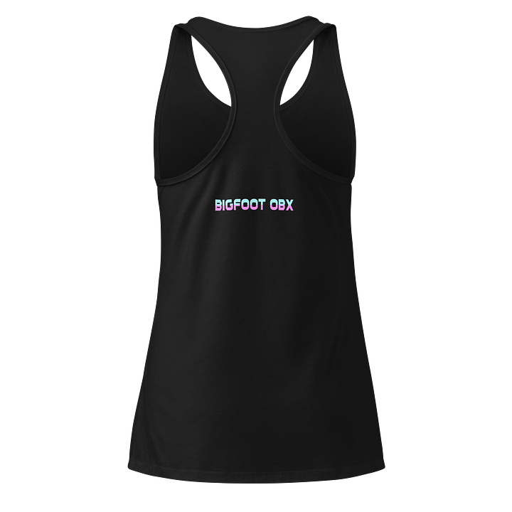 Destination Bigfoot Bronco Synthwave Next Level Women's Racerback Tank Top (Multi Color Options) product image (6)