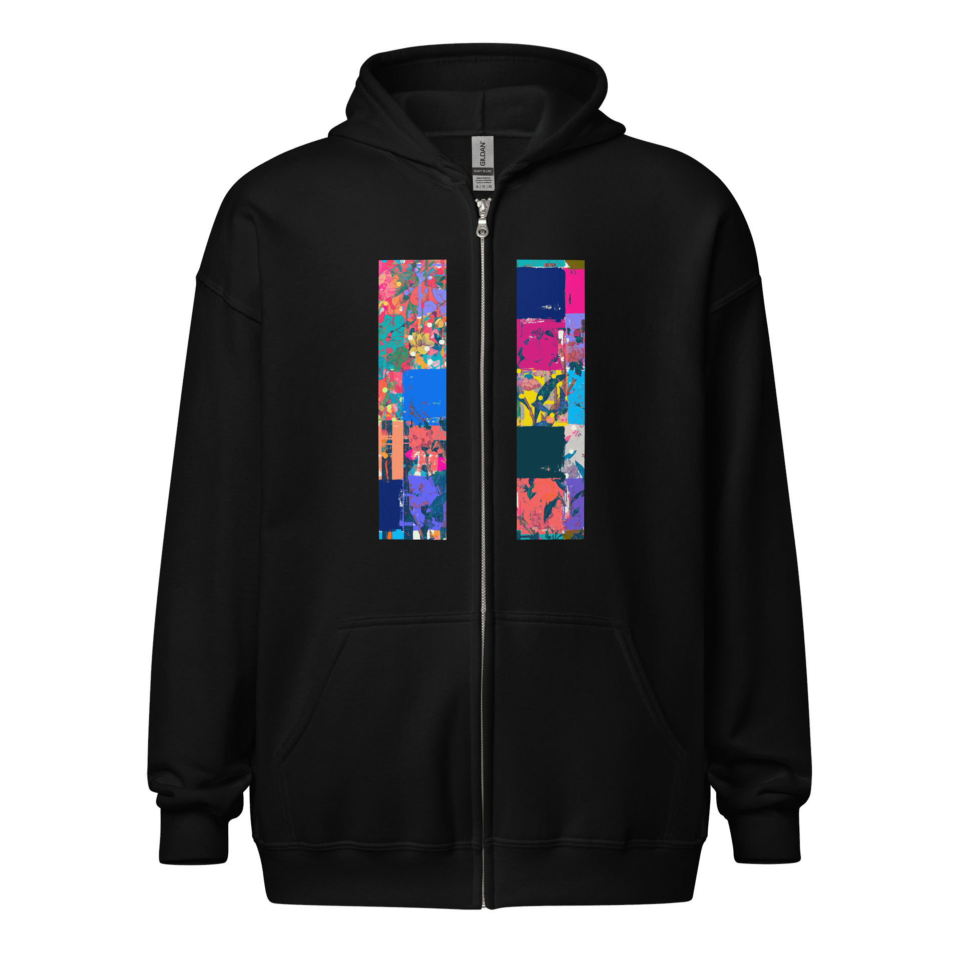 Vibrant Abstract Zip Hoodie product image (1)
