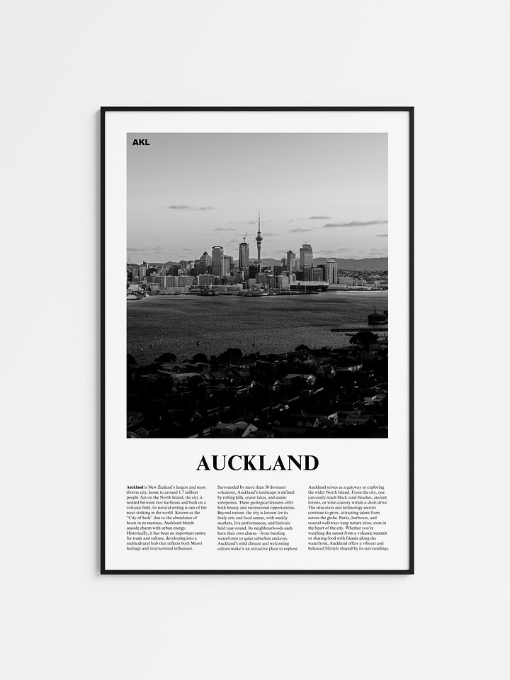 Auckland 01 Newspaper Poster product image (1)