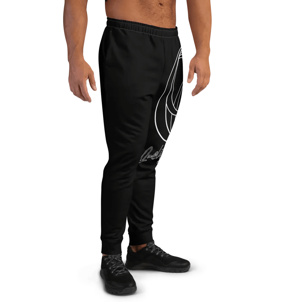 Big Logo Men's Joggers (Black on Black) product image (4)