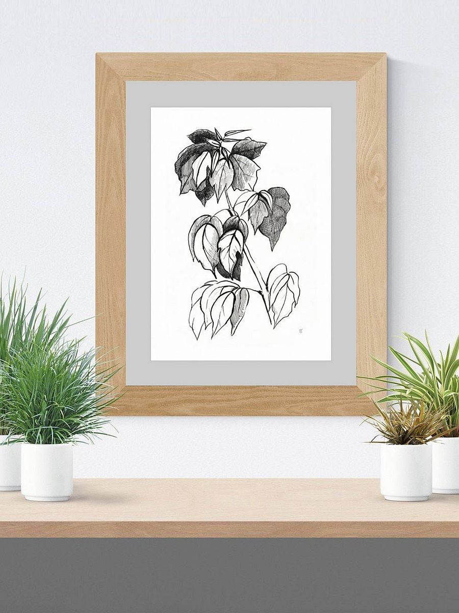 Botanical Bliss Matte Poster - Stylish Graphical Twig product image (8)