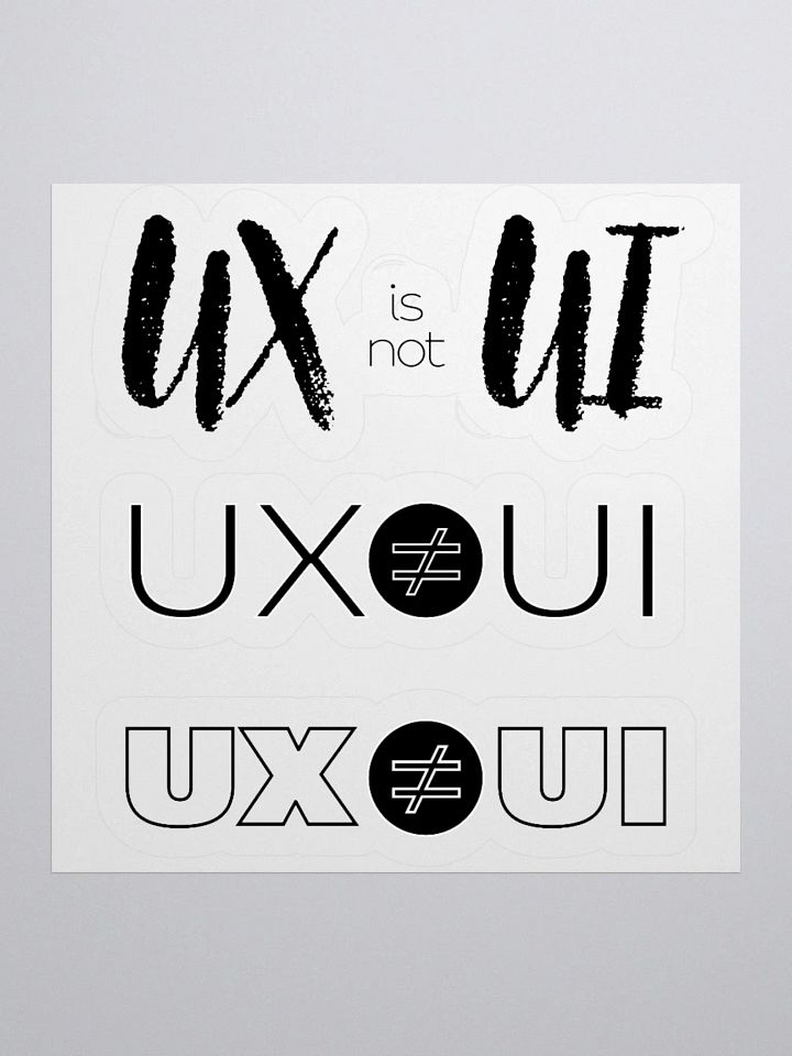 UX is not UI Custom Cut Vinyl Stickers product image (3)