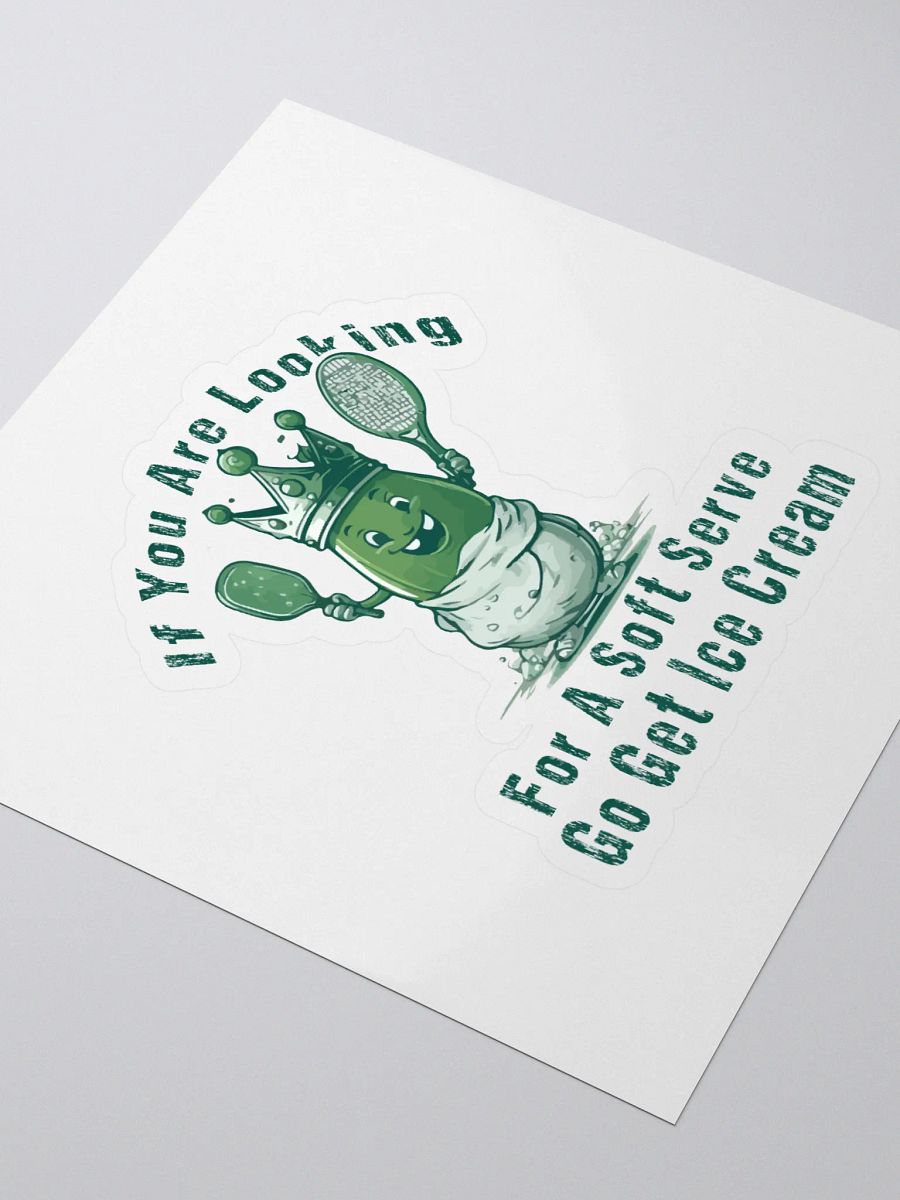 Pickleball Soft Serve Cut Stickers product image (3)