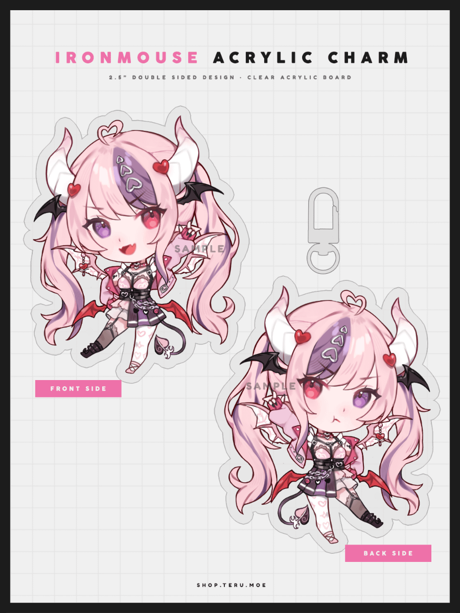 Ironmouse Acrylic Charm product image (2)