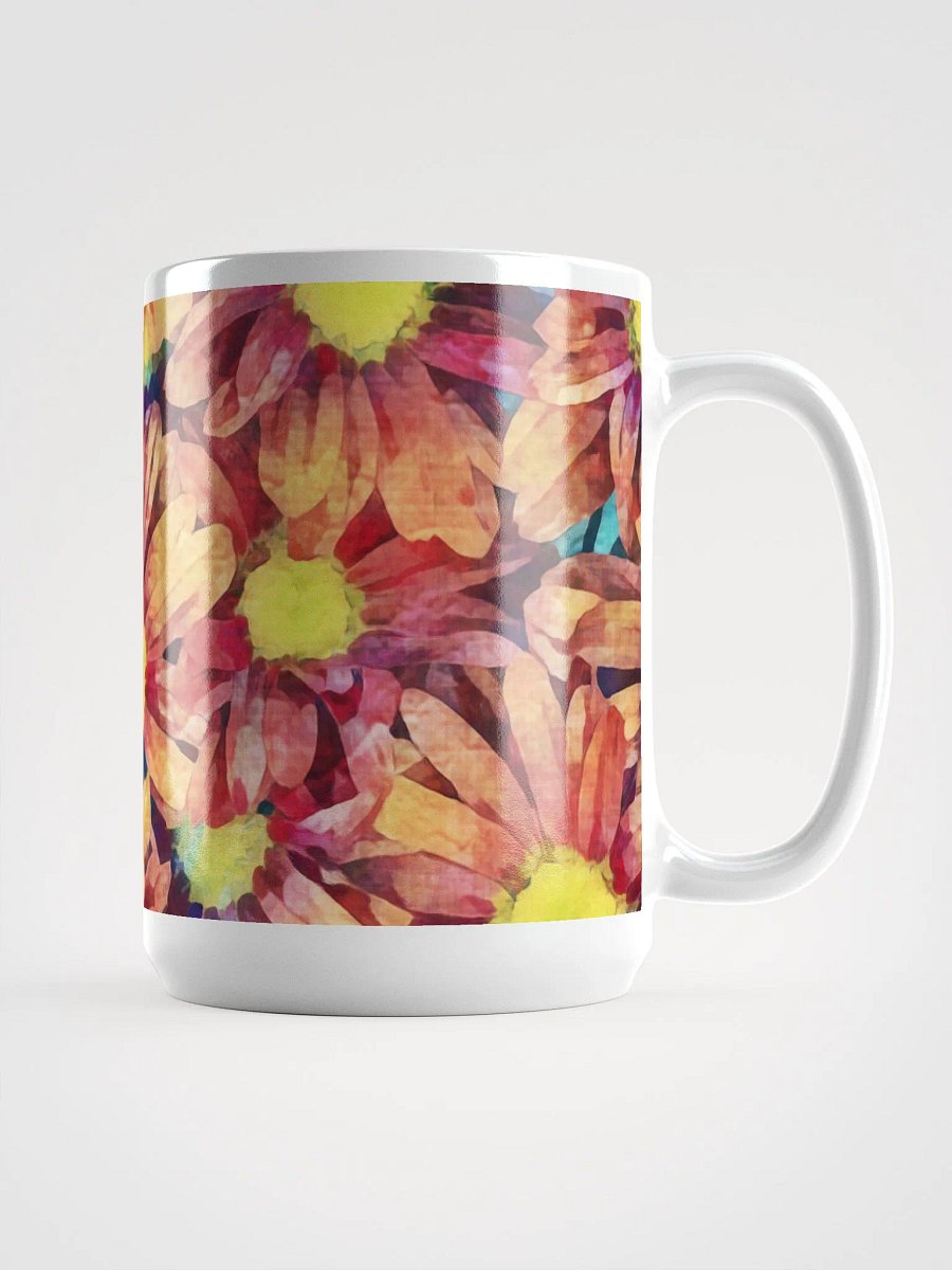 Abstract Graphic | White Coffee Mug | Gerbera Floral product image (3)