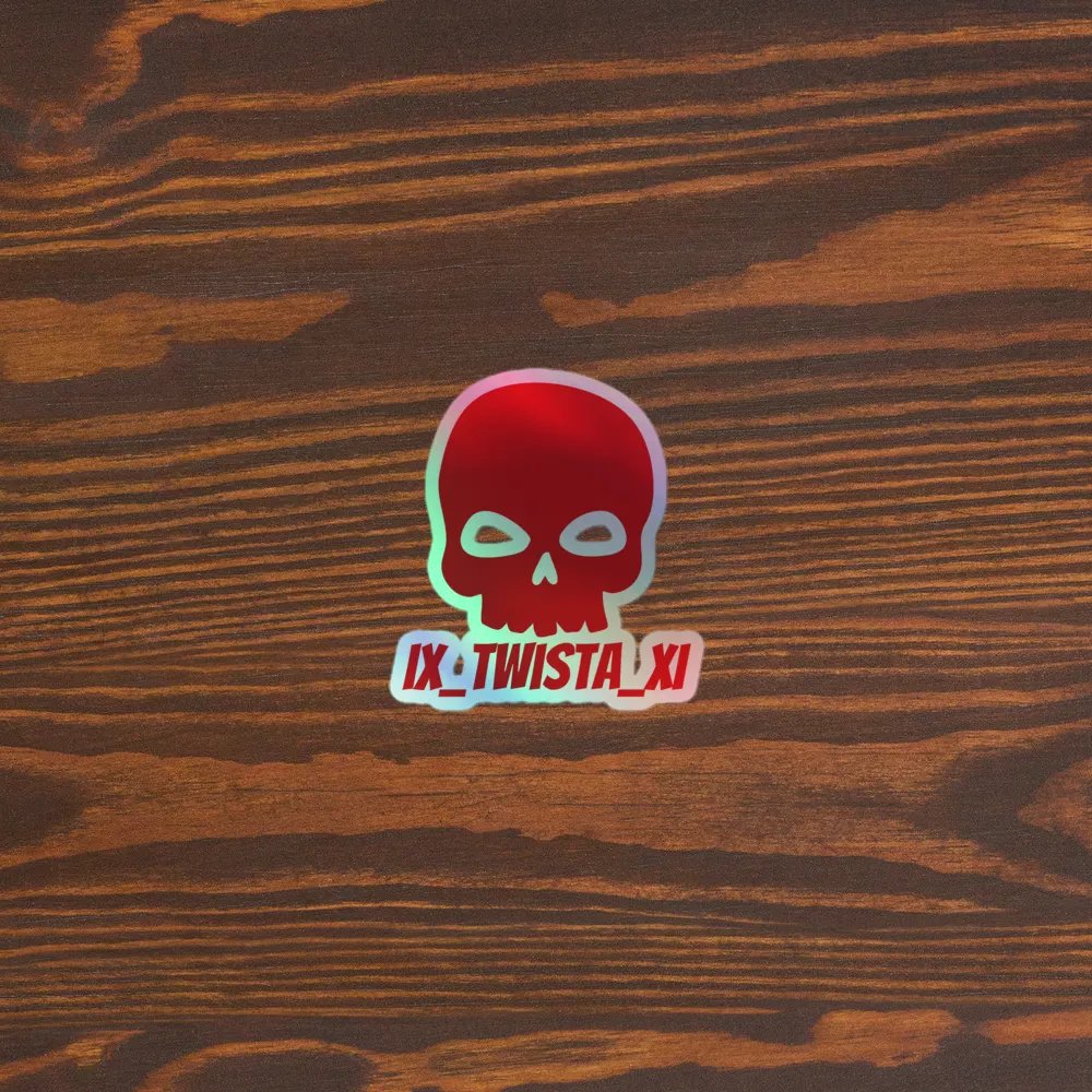 Twista Holographic Skull Sticker product image (5)