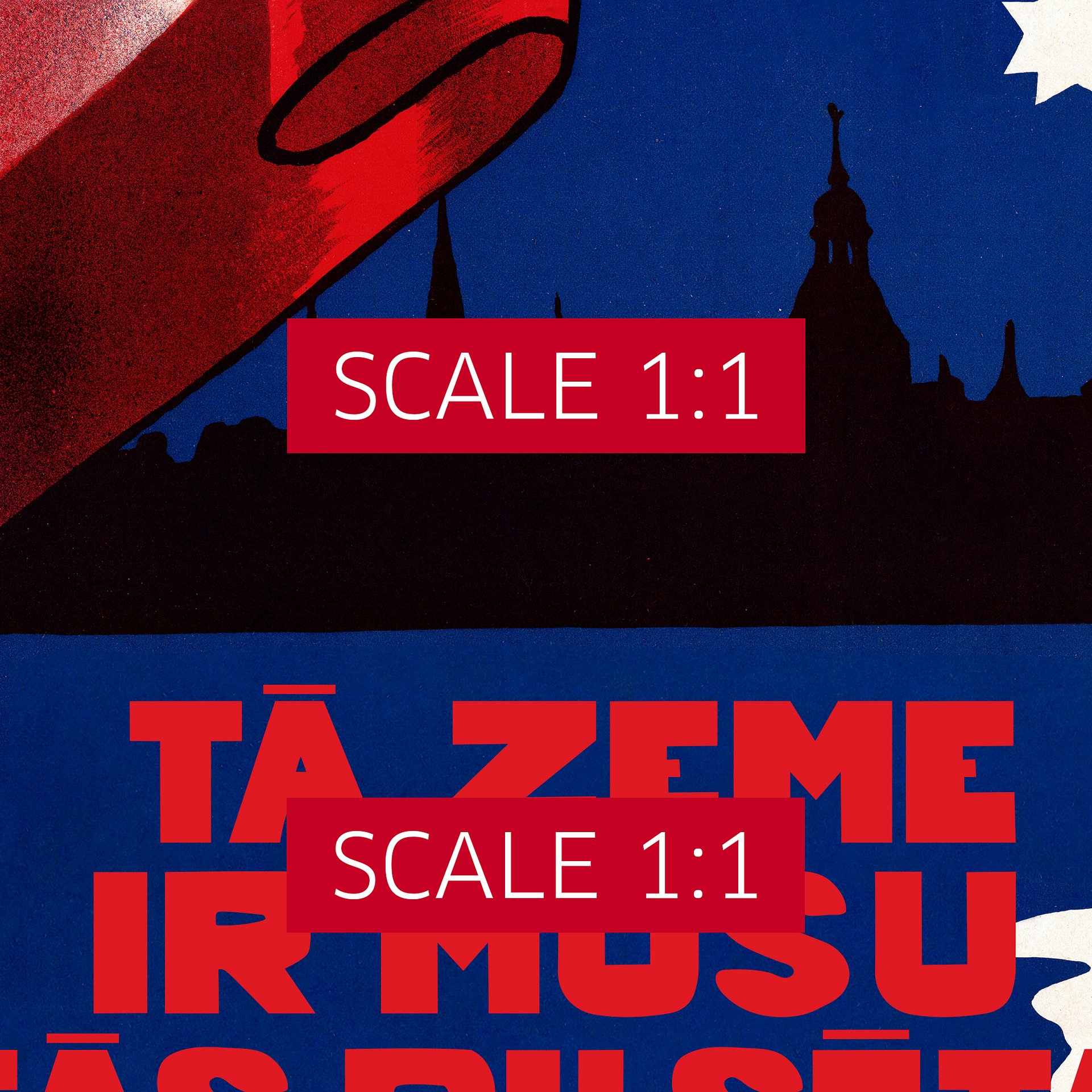 Latvia retro poster, Riga, 1930 — retro vintage travel poster, retro travel wall art, propaganda poster, patriotic product image (4)