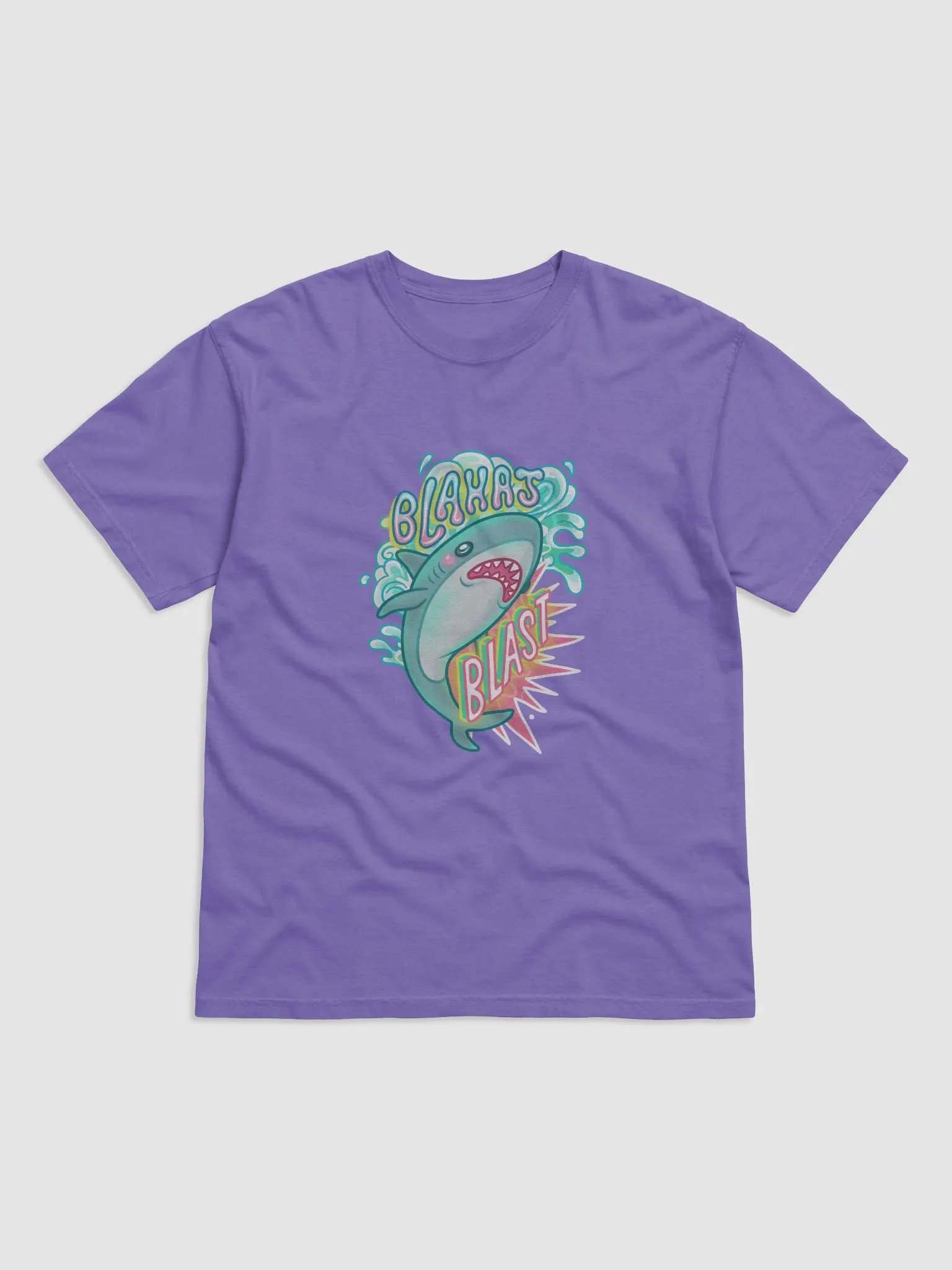 Blahaj Blast Heavyweight T-Shirt product image (2)