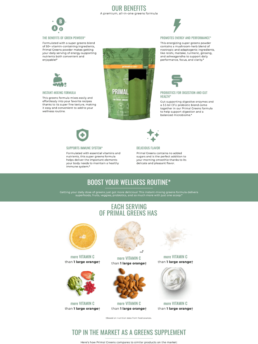 Primal Harvest - Replo Landing Page Template product image (3)