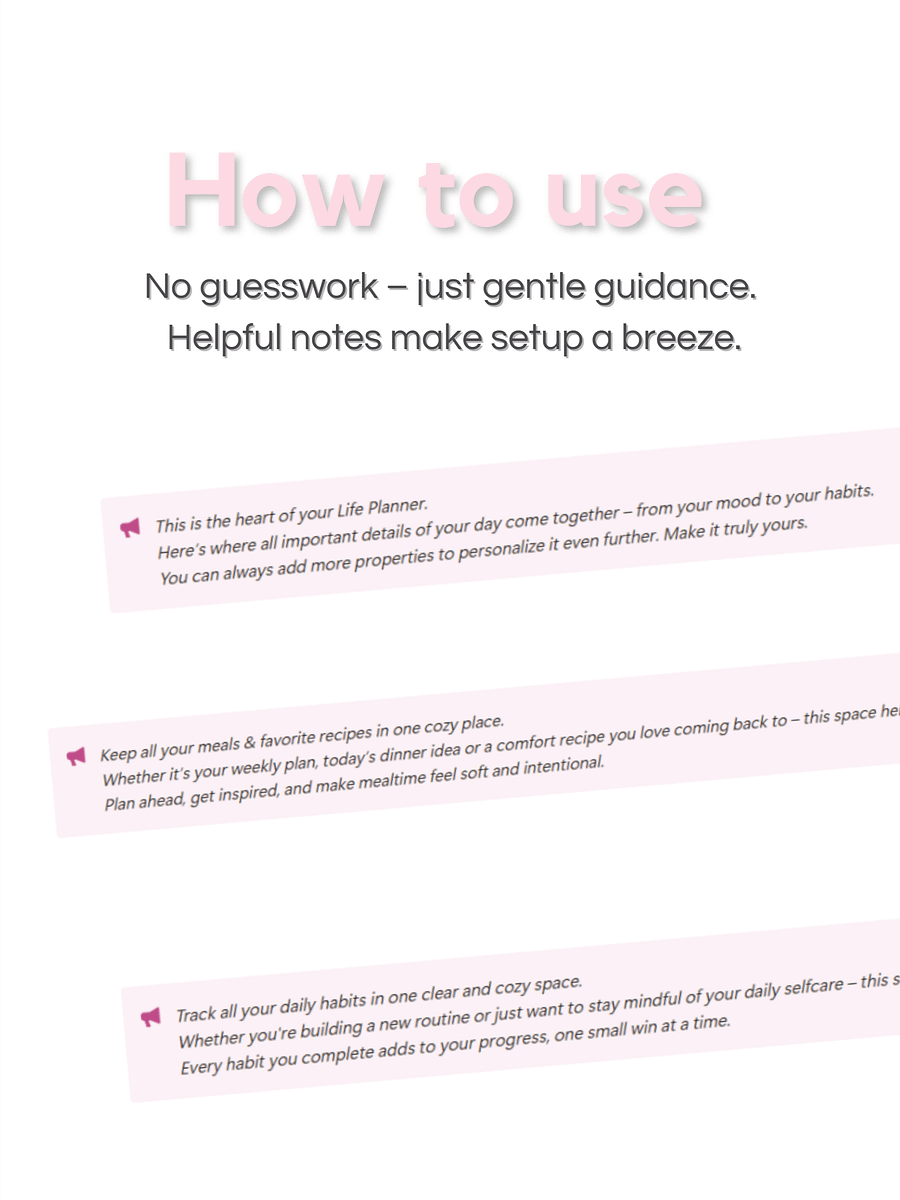 All-in-One Life Planner Template for Notion – Daily Planner, Tasks, Habits & Meal Tracker product image (9)