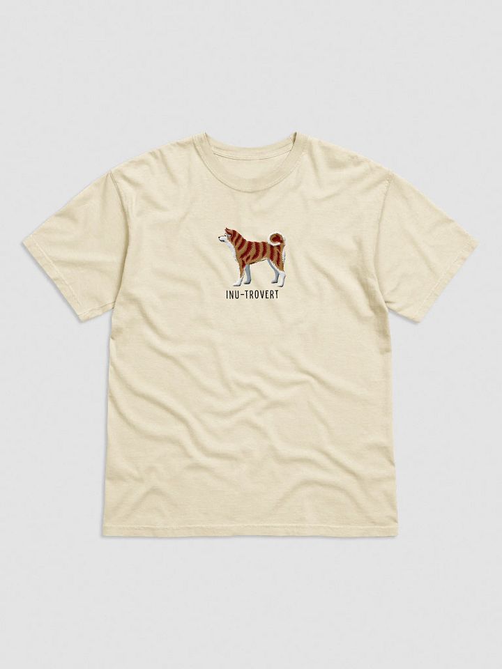 Inu-Trovert T-Shirt(Embroidered) of a Japanese Akita(Brindle) product image (25)