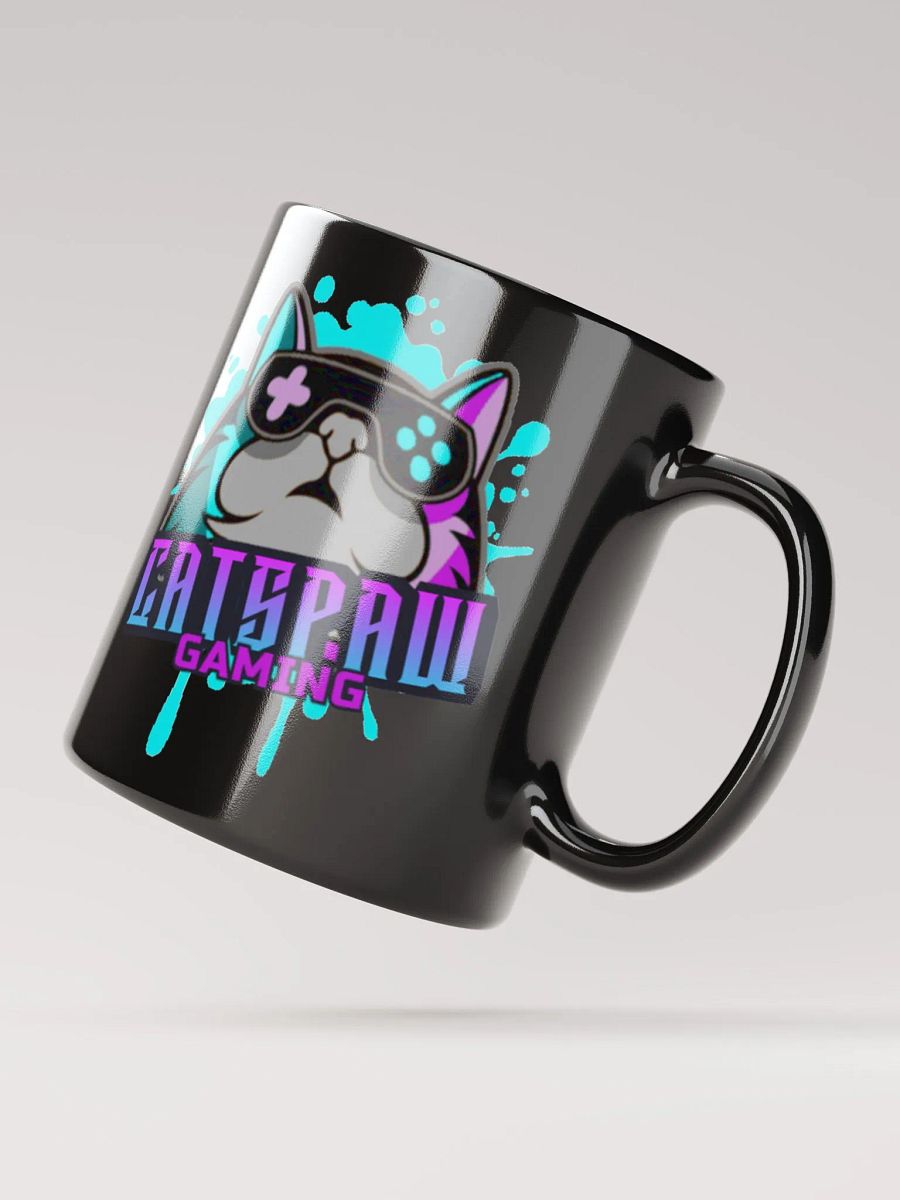 CatsPaw Gaming Logo Black Glossy Mug product image (5)