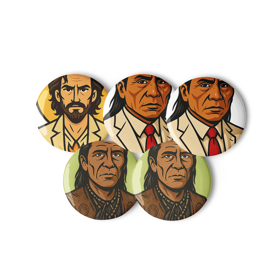 Walking Crow x Reverend Maynard: Resurrection Button Pin Set (5-Pack) product image (1)