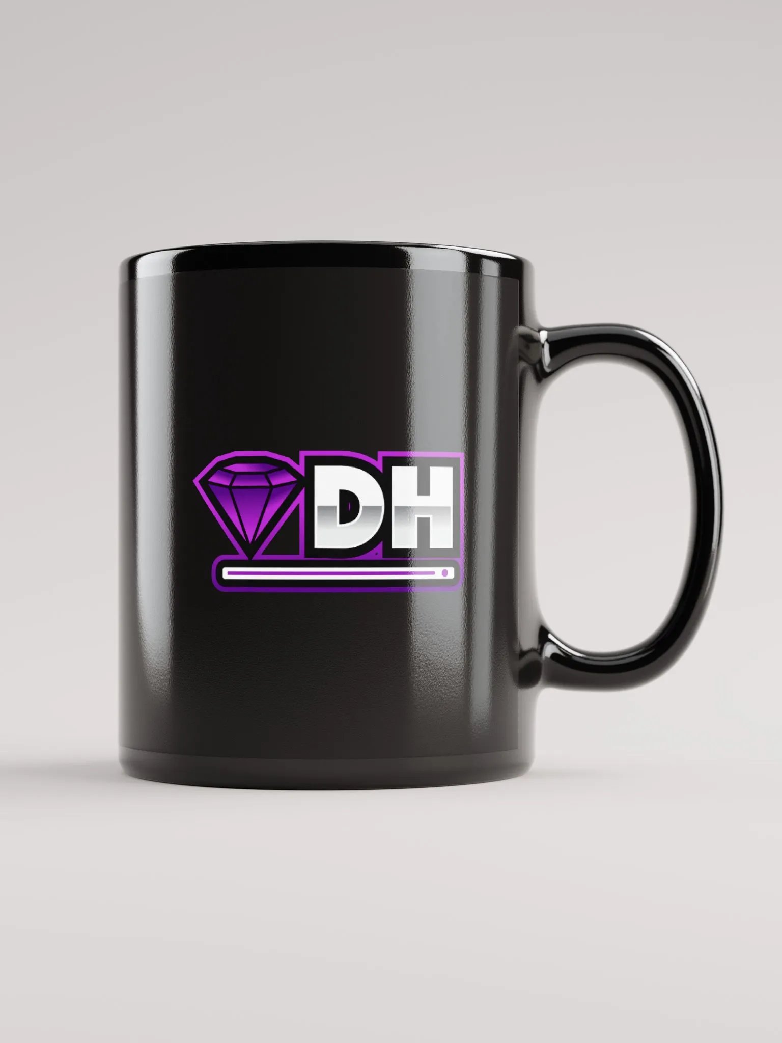 DiamondHost Black Glossy Mug product image (1)