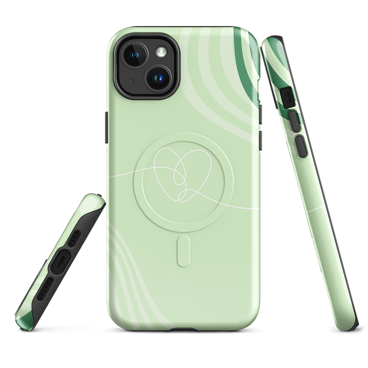 Loving Lines Tough Magnetic iPhone Case, MagSafe® iPhone® Tough Case, iPhone 14, iPhone 15, iPhone 16, Pro, Pro Max, Plus. product image (1)