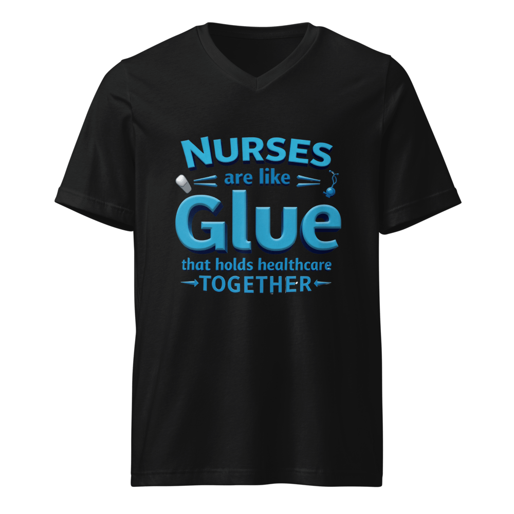 Nurses Glue healthcare together, Healthcare Heroes V-Neck Tee product image (1)