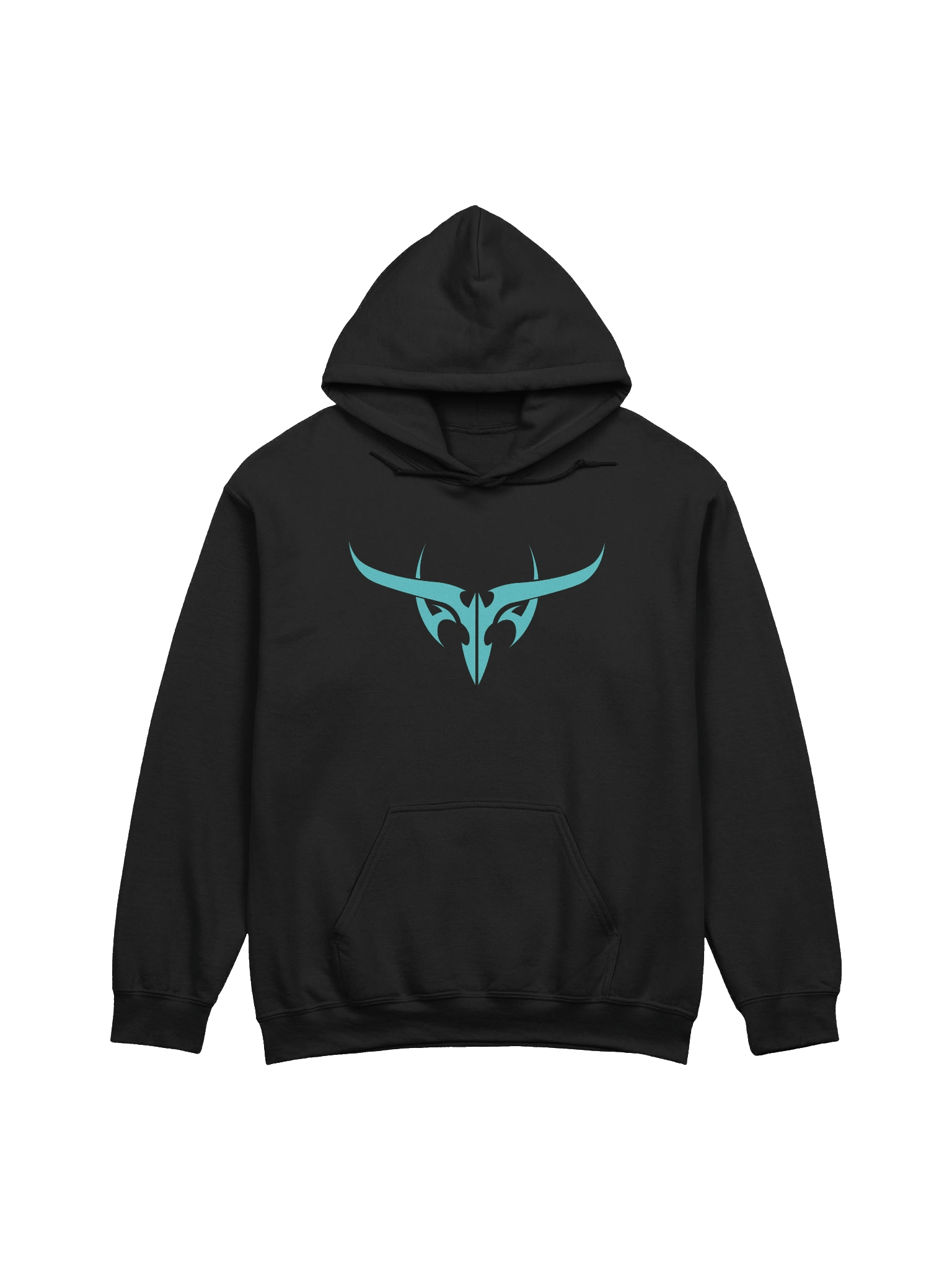 Tribal Skull Teal Hoodie product image (1)