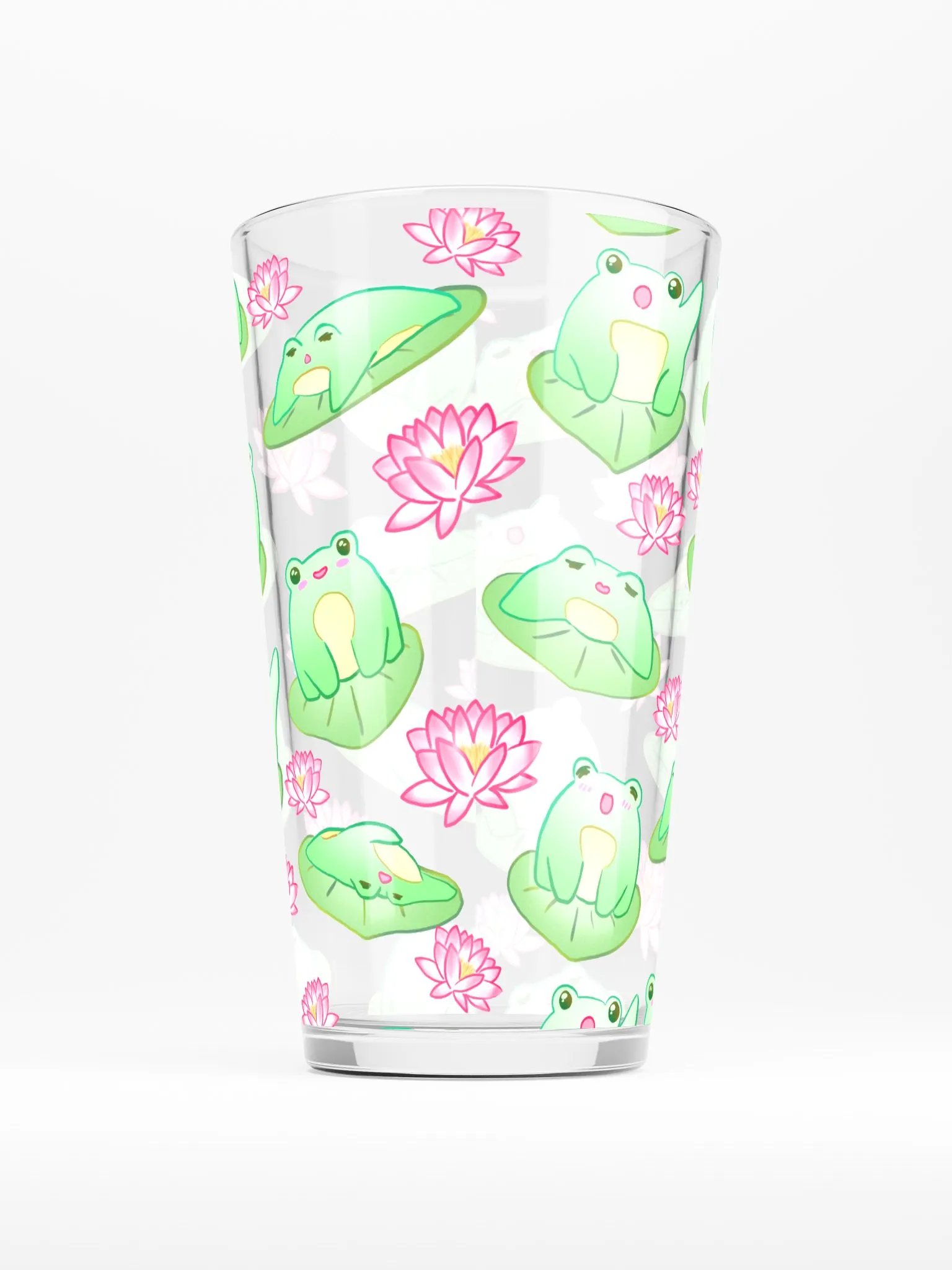 Kawaii Froggie Pint Glass product image (1)