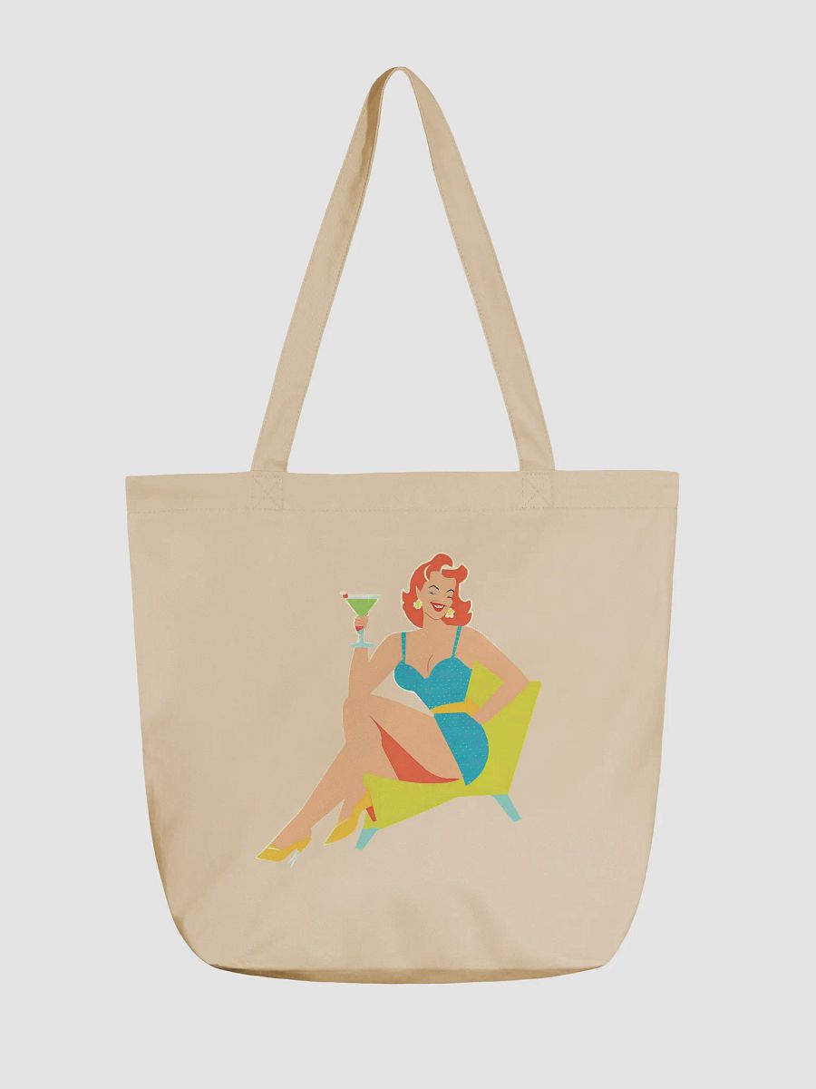 Vintage Glamour Tote: Retro Pin-Up Illustration product image (1)