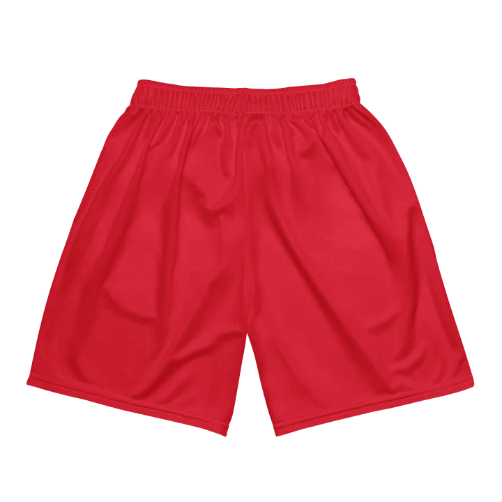 Unisex Activewear - Jersey Shorts Red - Printed Gold Logo product image (2)