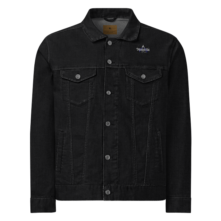 Midnight Veil Designs Gothic Denim Jacket - Unisex, Black Denim (S-2XL) product image (1)