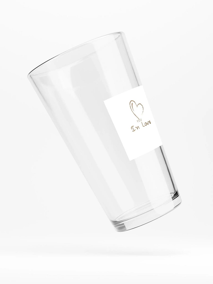 YOU In Love Heart Shaker Pint Glass product image (4)