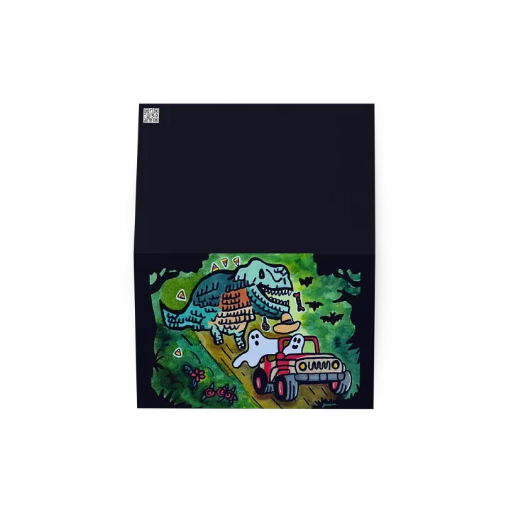 Dino Piñata Pursuit Greeting Card product image (2)