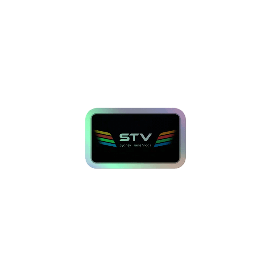 STV Grey Holographic Sticker Sheet product image (1)