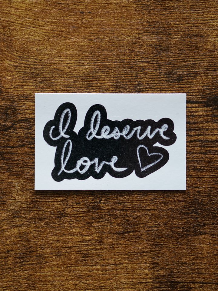 I Deserve Love Sticker product image (1)