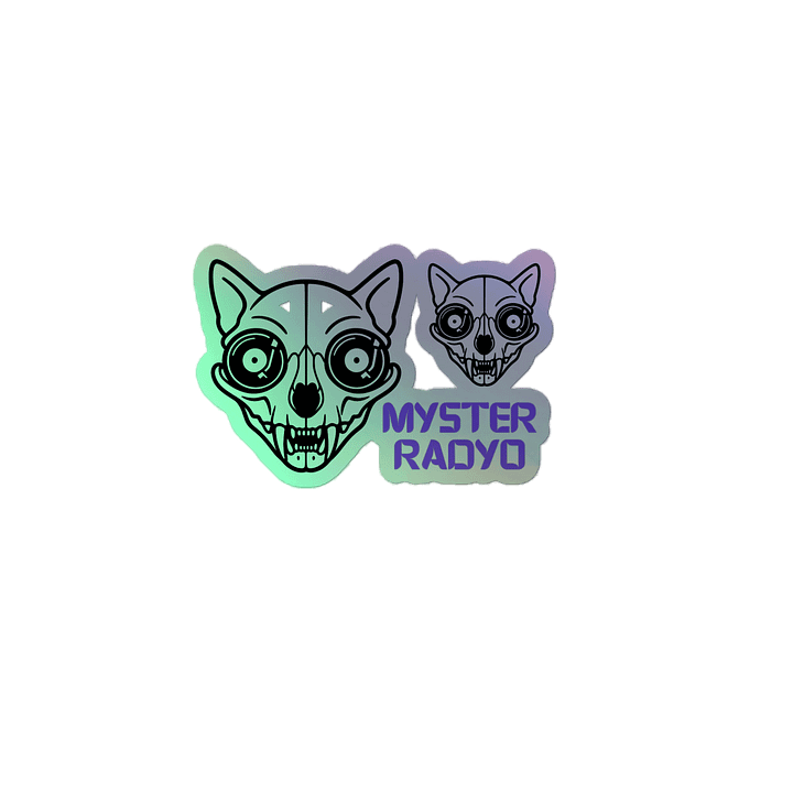 Myster Radyo Holographic Sticker – "Slap Some Mystery on It" product image (2)